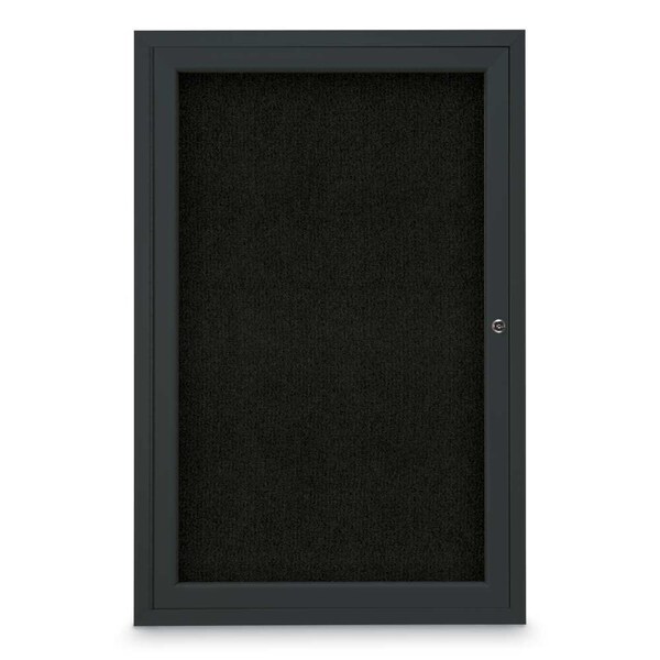 Sliding Door Indoor Enclosed Corkboard, 7